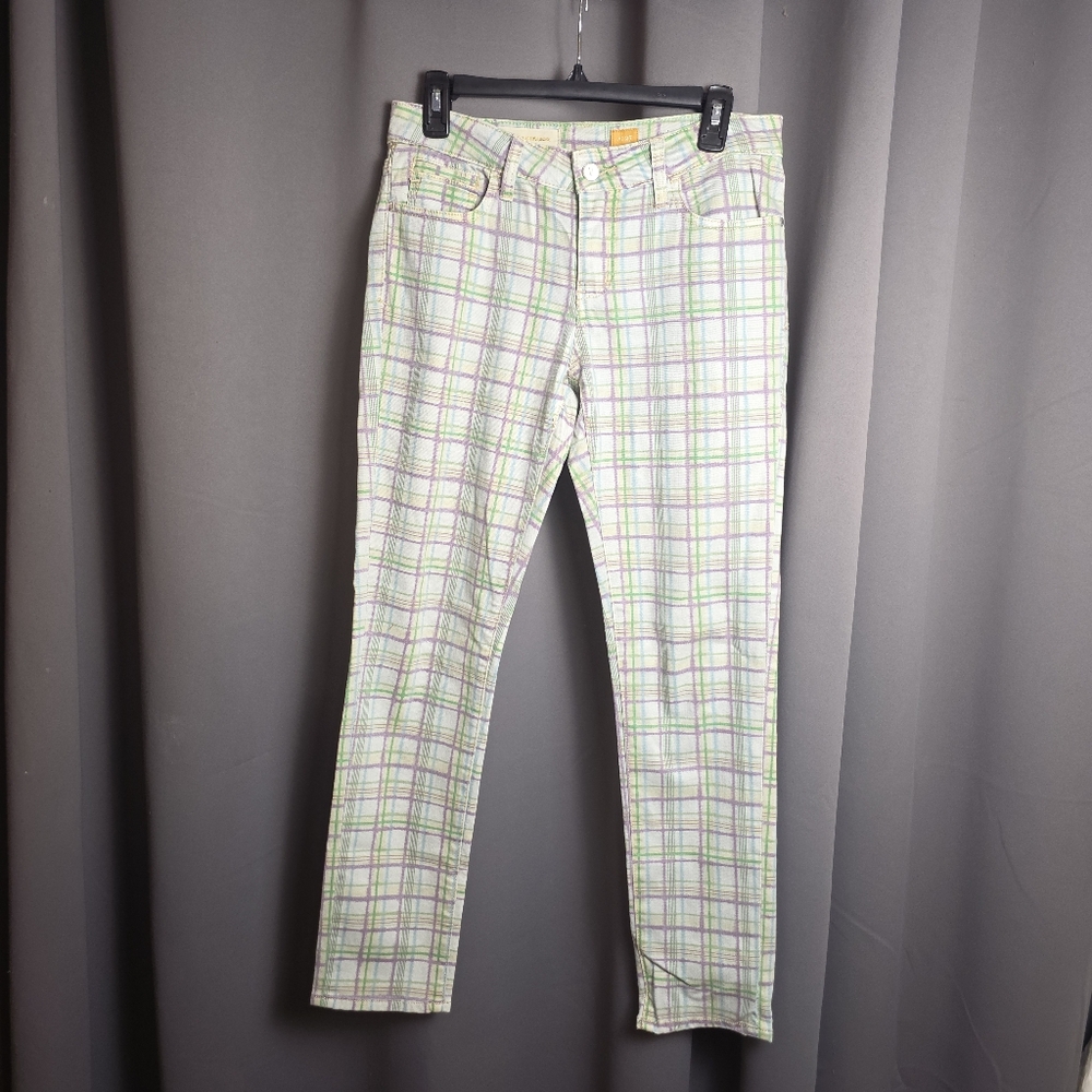 Pilcro and the Letterpress Plaid Skinny Jeans – Women’s Size 27